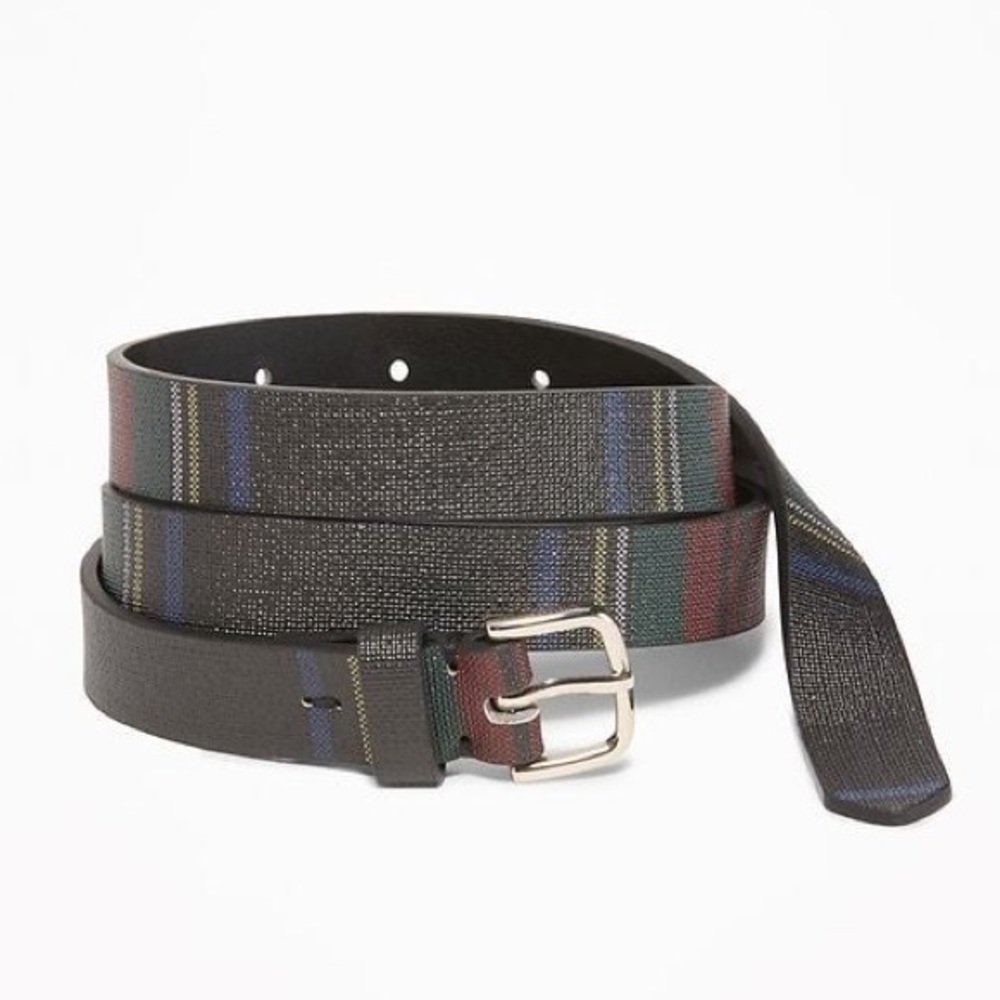 NWT Old Navy Plaid Belt - Medium/Large M/L